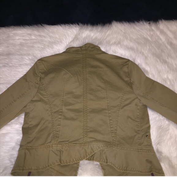 Free People Tan Military Style Jacket - Picture 6 of 9